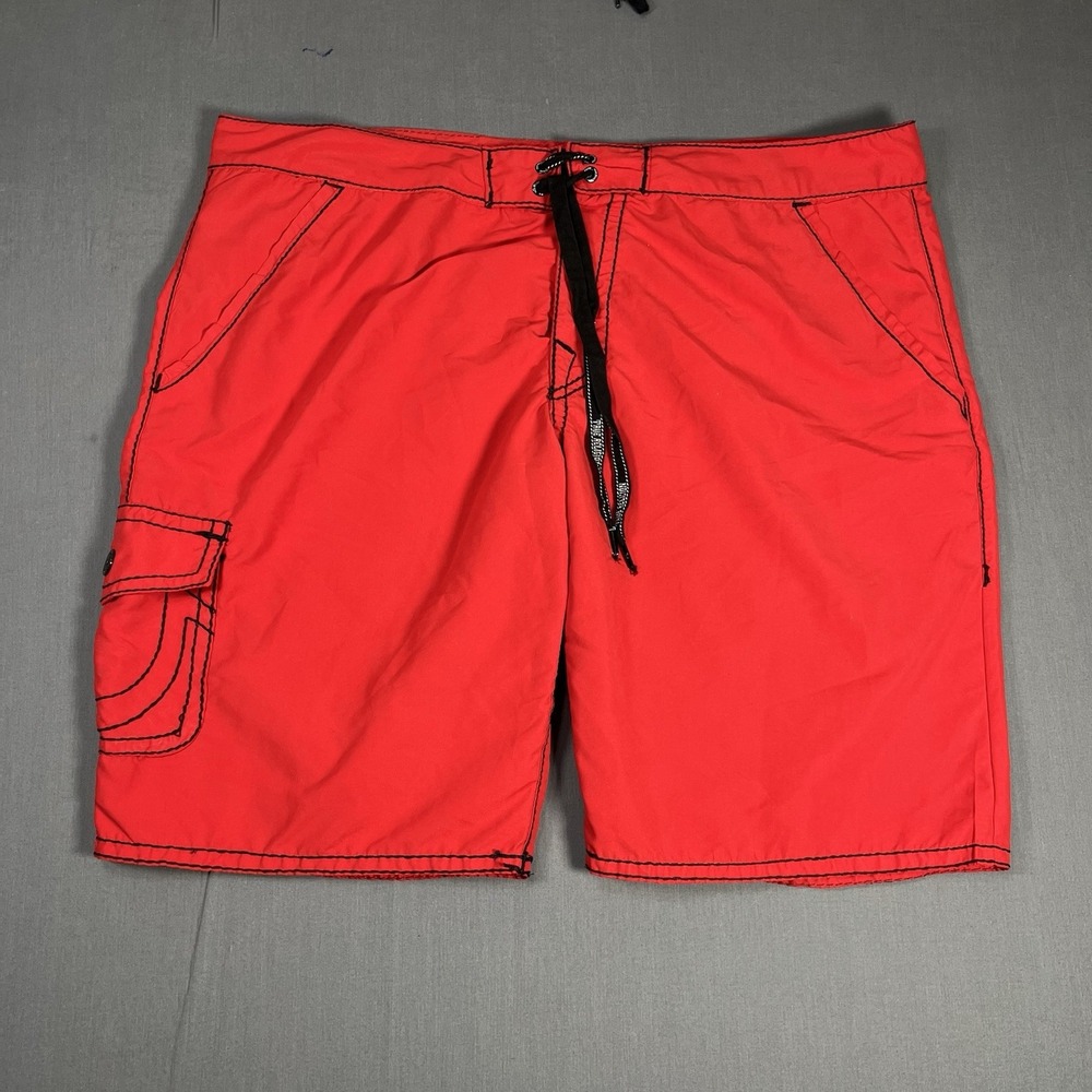 True Religion Boardshorts Men's Sz 42 Pocket Cargo Swim Trunks